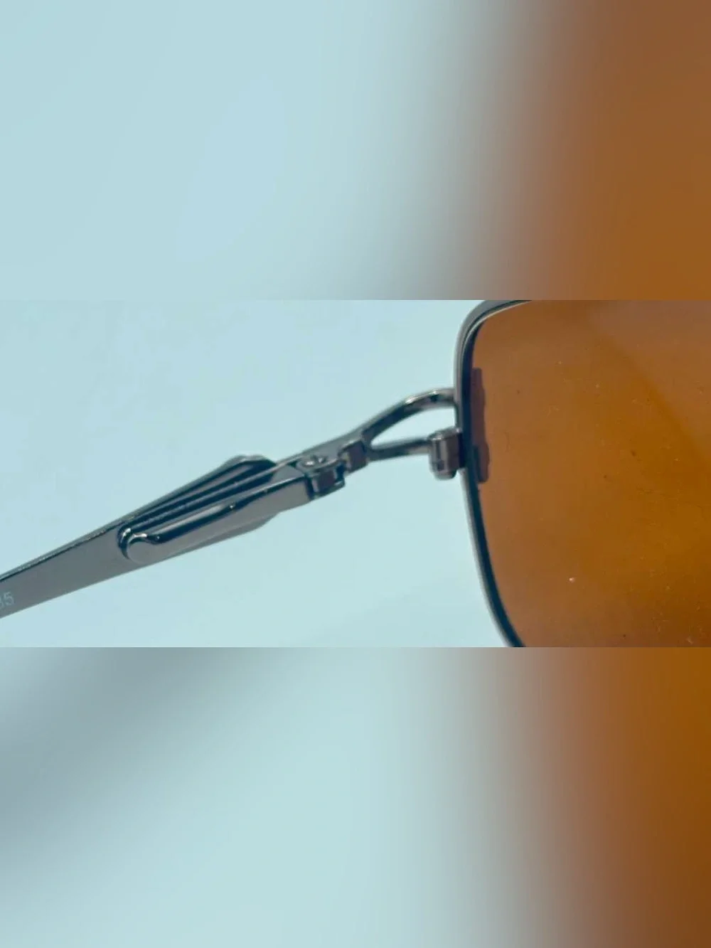 MA525 Brown Oval Metal Sunglasses Frames Only